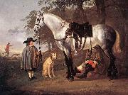 CUYP, Aelbert Grey Horse in a Landscape dfg oil